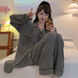 DERMEARNE 150kg Plus Size Silk Satin Pajamas Set Women 5XL Autumn Long Sleeve Sleepwear Soft Button Down Loungewear Loose Home Clothes