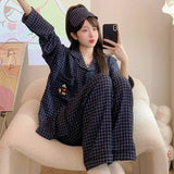 DERMEARNE 150kg Plus Size Silk Satin Pajamas Set Women 5XL Autumn Long Sleeve Sleepwear Soft Button Down Loungewear Loose Home Clothes