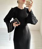 DERMEARNE 2024 Eid Flare Sleeve Muslim Pleated Dress Women Abaya Morocco Ramadan Lace-Up Abayas Kaftan Islam Dubai Arab Modest Long Robe