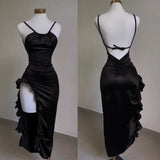 Dermearne2024 Europe and the United States explosive new cross-border dress summer senior sense Y2K sexy halter Spice Girl dress