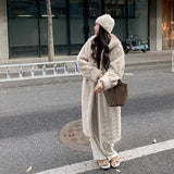 2024 Winter New Thick Women's Long Imitation Mink Plush Cardigan With Integrated Fur Eco-Friendly Imitation Fur Coat Solid Color