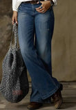 DERMEARNE Denim Women's Pants New Pants for Women 2025 Summer Retro Fashion Casual Straight Leg Wide Leg Women's Popular Jeans Streetwear