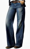 DERMEARNE Denim Women's Pants New Pants for Women 2025 Summer Retro Fashion Casual Straight Leg Wide Leg Women's Popular Jeans Streetwear