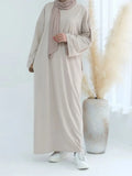 DERMEARNE Eid Modest Clothing Muslim Kaftan Under Dress Abaya Dubai Islam For Women Robe Longue Caftan Marocain Femme Vestidos Musulmane