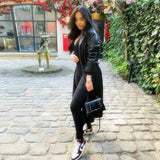 Spring Autumn Clothes Long Women Biker Jackets Black Office Lady PU Leather Coats Woman Elegant Zipper Femal Faux Fur Coat Red