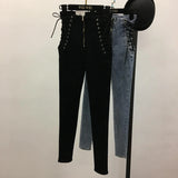 Plus Size High Waist Sexy Skinny Pencil Jeans For Women Jeans Leggings  Denim Pants Slim Female Trousers