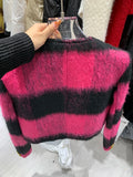 DERMEARNE HIGH STREET Newest F/W 2024 Designer Fashion Women Contrast Single Breasted Wool Short Jacket
