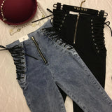 Plus Size High Waist Sexy Skinny Pencil Jeans For Women Jeans Leggings  Denim Pants Slim Female Trousers