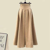DERMEARNE Large Size Women's Spring Suit Women's 2025 New Cover Slim Sweater and Long Skirt Two-piece Set