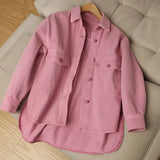 DERMEARNE New Women Pink Jeans Jacket Oversized Korean Style Single Breasted Chic Denim Coats Spring Autumn Cowboy Jackets Outwear
