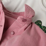 DERMEARNE New Women Pink Jeans Jacket Oversized Korean Style Single Breasted Chic Denim Coats Spring Autumn Cowboy Jackets Outwear