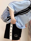 Japanese 2000s Style Y2k Shorts Baggy Kawaii Harajuku Sweatpants Cute Sweet Sports Pants Oversize Korean Fashion Summer
