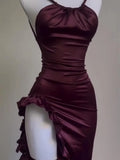 Dermearne Europe and the United States explosive new cross-border dress summer senior sense Y2K sexy halter Spice Girl dress