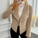 New Women Coat Top Autumn Winter Streetwear Fashion Long Sleeves Coat Sexy Cardigans Outwear Lady Casual Slim Versatile Clothing