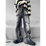 Y2K Man Streetwear Techwear Cargo Korean Harajuku Straight Casual Pants for Men Sweatpants Wide Leg Joggers Trousers Clothes ins