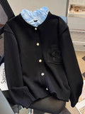 Sexy Deep V Neck Long Sleeve Solid Tops And Blouses Women's 2024 Autumn Slim Elegant Streetwear Top Femme Blouse For Women