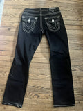 Retro religious large size white thick line jeans American men's and women's loose straight casual y2k trousers cargo pants