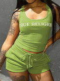 Y2K sleeveless women's Punk cut blouse retro fashion girl Gothic summer slim sexy Camis tights