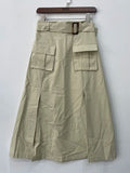 Women Suits Zipper Sleeveless Jacket Vest +High Waist Lace-up Split Pocket Mid-calf Skirt Summer New Tide Streetwear