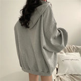 Zipper Hoodies Women 2024 New Autumn Winter Fashion Casual Warm Oversized Hooded Pullover Loose Jacket Womens
