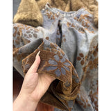 DERMEARNE Ladies Retro American Floral Embroidery Wide Leg Jeans Spring New Loose Slimming Straight Tube Pants Couples Style Floor-Length