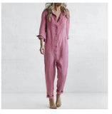 Casual Jumpsuit Women Overalls Autumn Winter Clothes Solid Streetwear Jump Suits Fashion Rompers Overall Jogger Playsuits