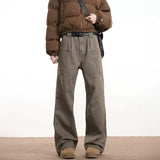Cargo Pants for Women Oversize Wide Leg Trousers Female Streetwear Hip Hop Casual Korean Japanese Pocket Safari Style