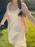 Elegant Women Pink Single Breasted Knit Cardigan Autumn Sweet Ladies Solid O-Neck Sweaters Female Chic Long Sleeve Tops