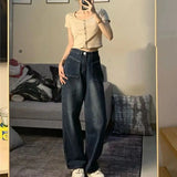 Y2k Vintage Oversized Woman's Jeans Harajuku Wide Leg Denim Pants Grunge Baggy Trousers Aesthetic Gyaru Streetwear