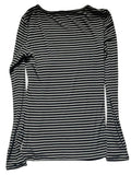 Long Sleeve Shirts for Women Casual Basic Crew Neck Striped Slim Fit T-shirt  Going Out Blouses Y2K Tight Shirts