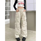 Y2K Man Streetwear Techwear Cargo Korean Harajuku Straight Casual Pants for Men Sweatpants Wide Leg Joggers Trousers Clothes ins