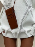 2024 Solid Color Round Neck Tassel Warm Pullover Loose Long Sleeved Knitted Women's Sweater New Autumn Winter Female Streetwear