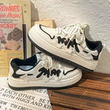 Sneakers Women Black Pink Platform Shoes Spring Sport Tennis Shoes Flat Casual Vulcanize Shoes Women Shoes White Shoes for Women