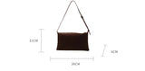 Vintage Suede Tote Bag For Women Autumn Winter New Large Capacity Commute Shoulder Crossbody Bags Fashion Trend Underarm Bags