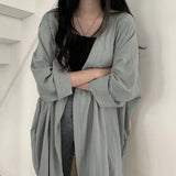 Summer Fashion Women Shirt Blouse Long Sleeve Cardigan Shirt with Sun Protection Solid Color Long Sleeve Top Outerwear Thin