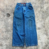 Streetwear Jeans Y2K Hip Hop Retro Graphic Blue Baggy Jeans Mens Womens New High Waist Wide Leg Trousers Clothes