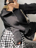 Zipper Fashion Women Sweaters Solid Loose Knitted Long Sleeve Women's Sweater Warm Autumn/Winter Oversized Sweater Women