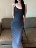 Summer Dress Women Sexy Fashion Sleeveless Backless Bodycon Straps Long Dress Female Casual Streetwear Club Elegant Party Dress