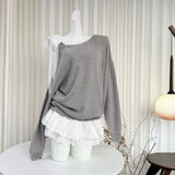 Autumn Winter Korean Fashion Ballet Core Long Sleeve Dress Preppy Women Frocks One-Piece 2000s Aesthetic Gyaru Tide Coquette Y2k