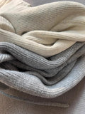 Gray Hooded Sweater Coat Women Spring Autumn Double Zipper Long Sleeve Loose Knitted Cardigans Simple All-matched Hoodies