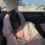 Mid length Autumn and Winter Solid Color Casual Women's Top Sweet and Gentle Women's Cardigan