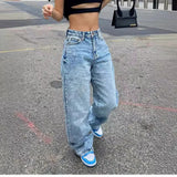 Fashionable Slim Fit Jeans For Women European American Export High Quality Cotton Twill Denim Trousers