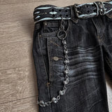 New High Waist Harajuku Loose Embroidered Women Jeans with Rock Punk Style Y2K Micro La Retro Wide Leg Pants