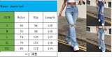 Fashion Skinny Bell Bottom High Waist Gray Hole Denim Pants Lady Classic Y2K Punk Long Trousers Women Flare Stretch Ripped Jeans