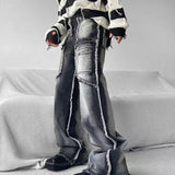 Y2K Man Streetwear Techwear Cargo Korean Harajuku Straight Casual Pants for Men Sweatpants Wide Leg Joggers Trousers Clothes ins