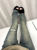 Jeans for women's Girls' high straight tube women pants y2k jeans
