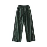 Y2K Baggy Cargo Pants Women Streetwear Baggy Elastic High Waist Sweatpants Harajuku Hip Hop Straight Wide Leg Pants Black Blue