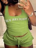 Y2K sleeveless women's Punk cut blouse retro fashion girl Gothic summer slim sexy Camis tights