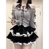 Two Piece Set Women Outfit New in Matching Sets 2 Piece Long Sleeve Top Skirt Set Spring Clothes for Women 2024 Birthday Party