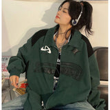 Y2K American Retro Lapel Cardigan Jacket Hong Kong Wind 2023 Spring And Autumn New Trend Joker Casual Fried Street Coats Blouse